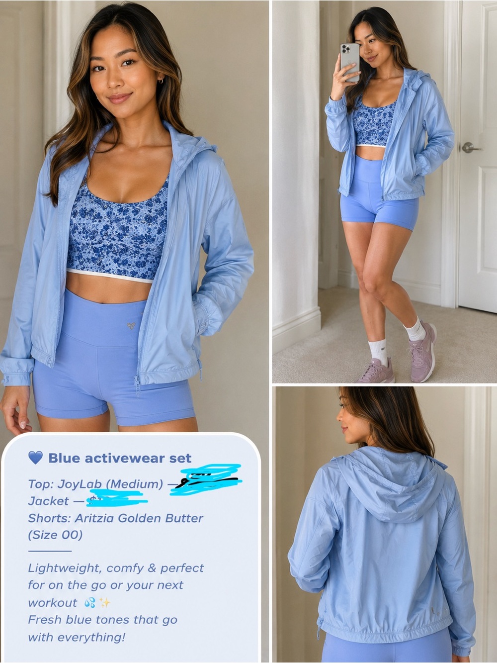 Aritzia Light Blue shorts
